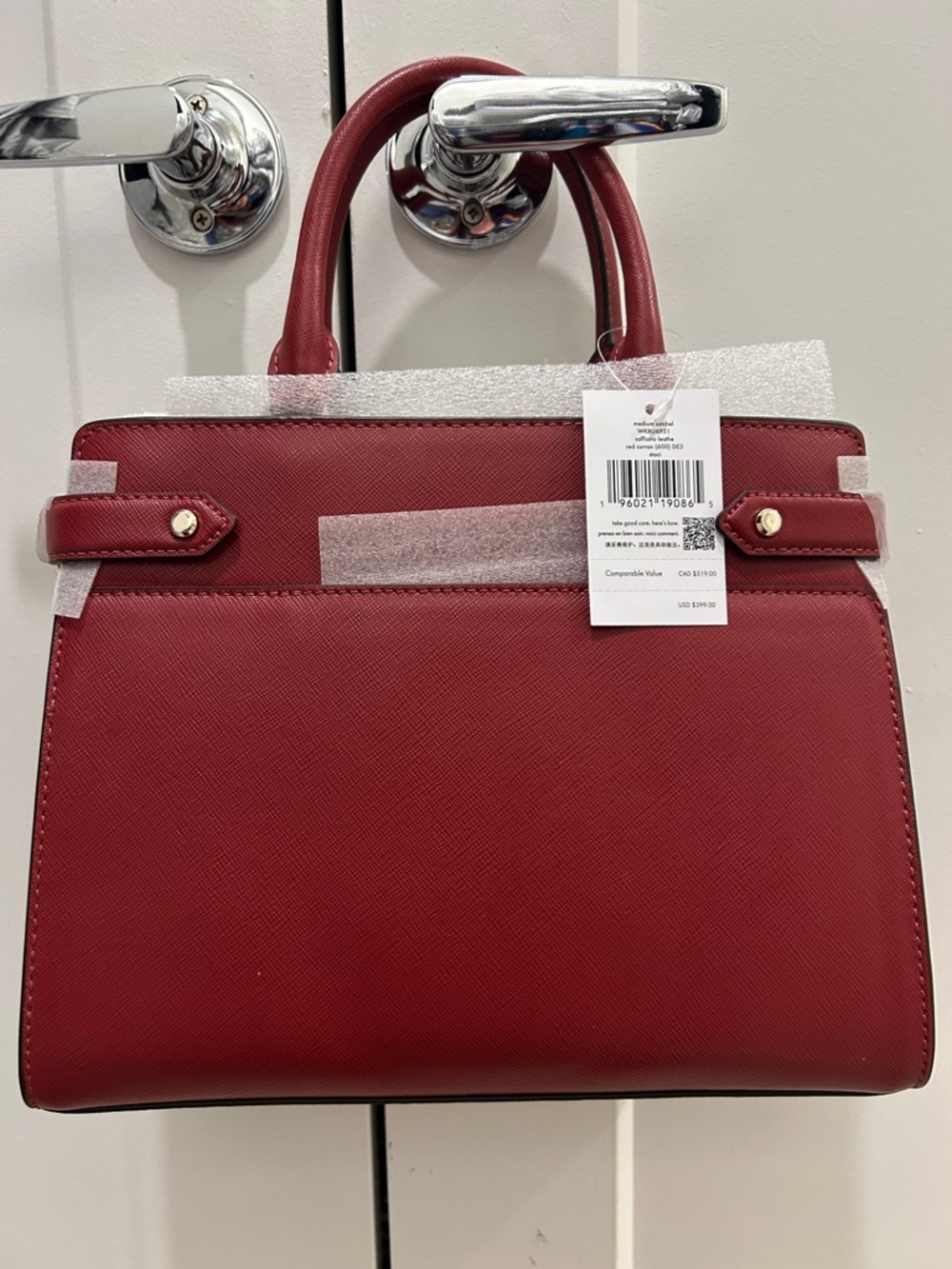 Kate Spade (NWT) Staci Medium Satchel in Red Curran - Picture 3 of 10